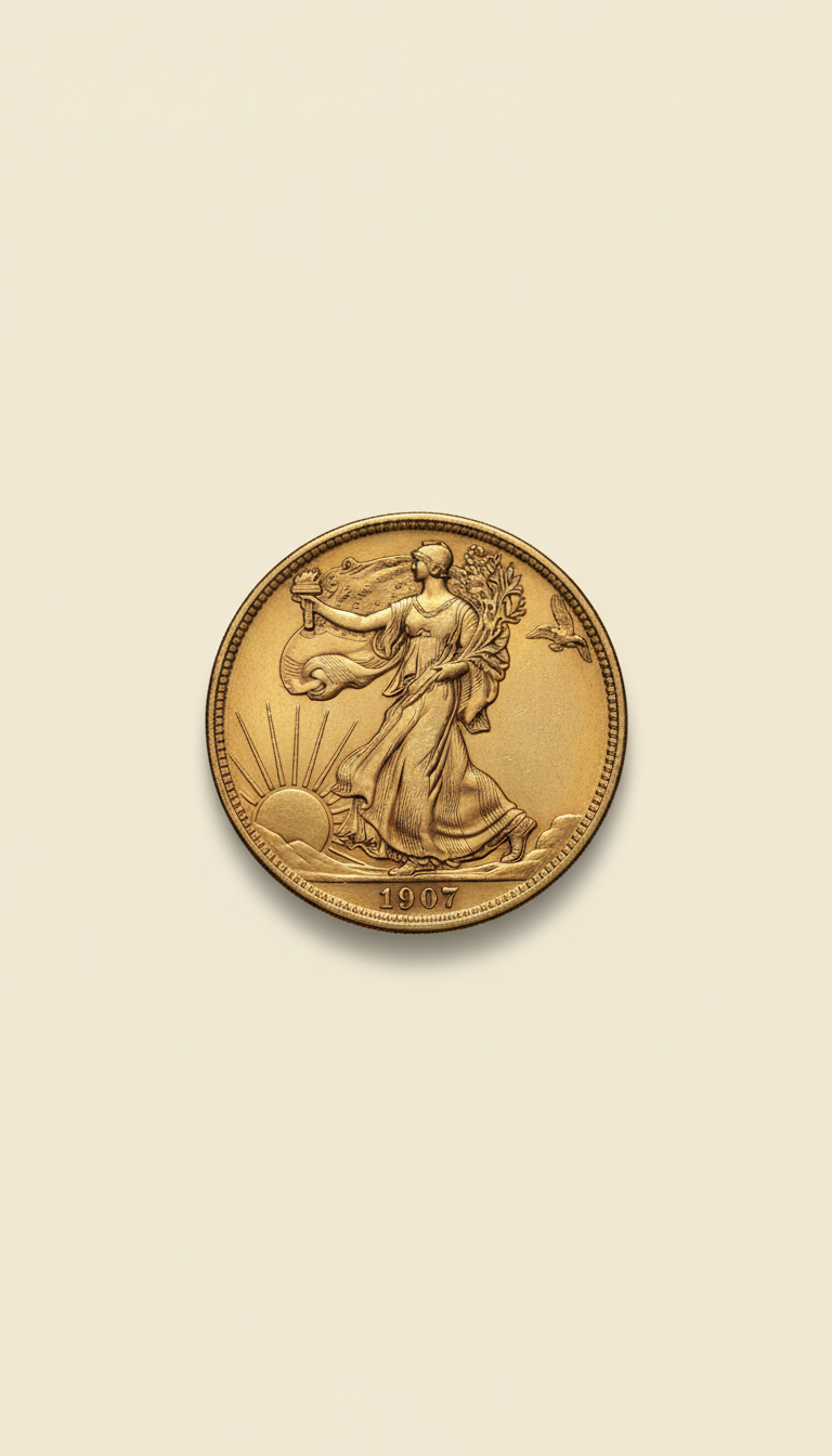 1907 Saint-Gaudens Double Eagle Gold